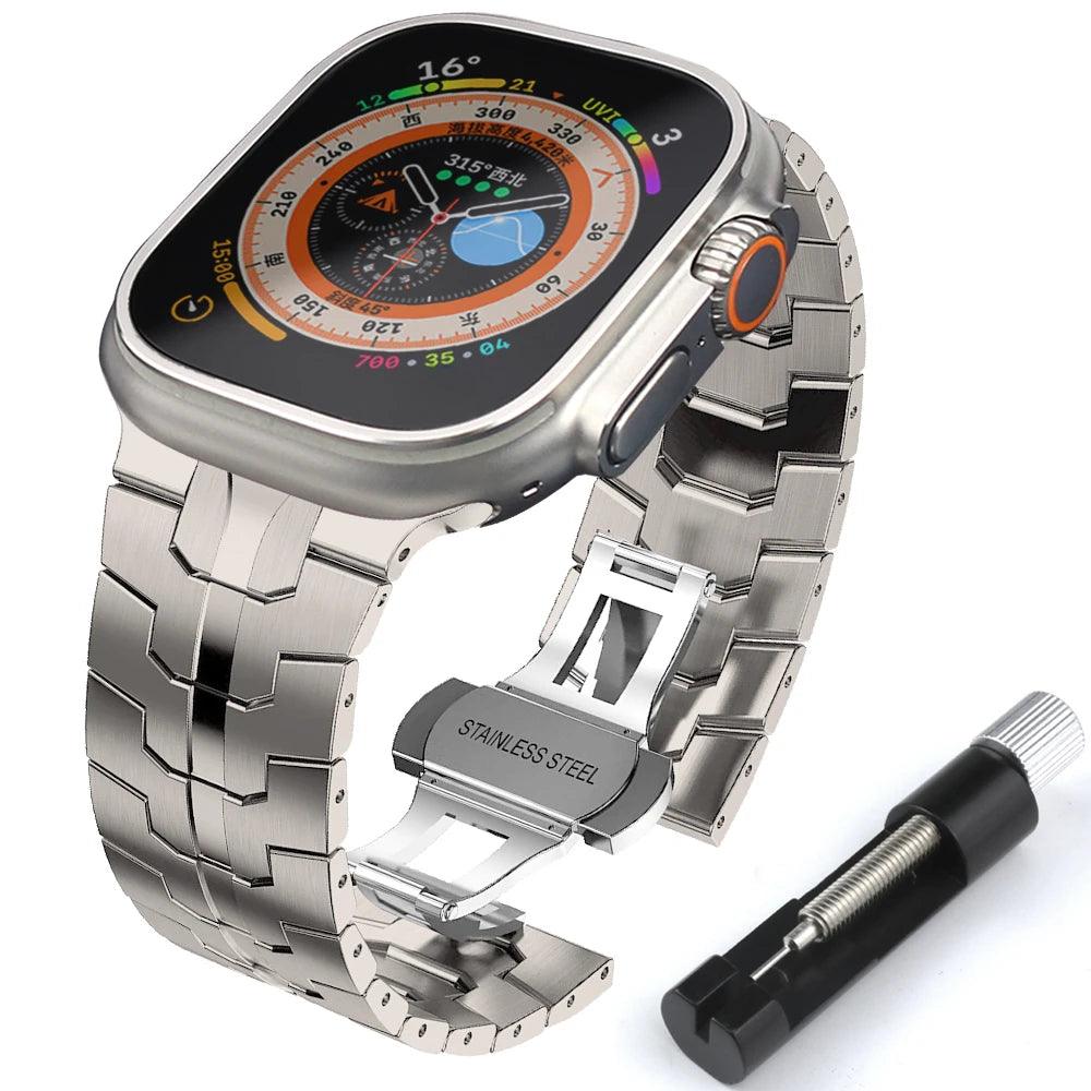 "SteelFold" Edelstahlarmband von Armbandoase für Apple Watch