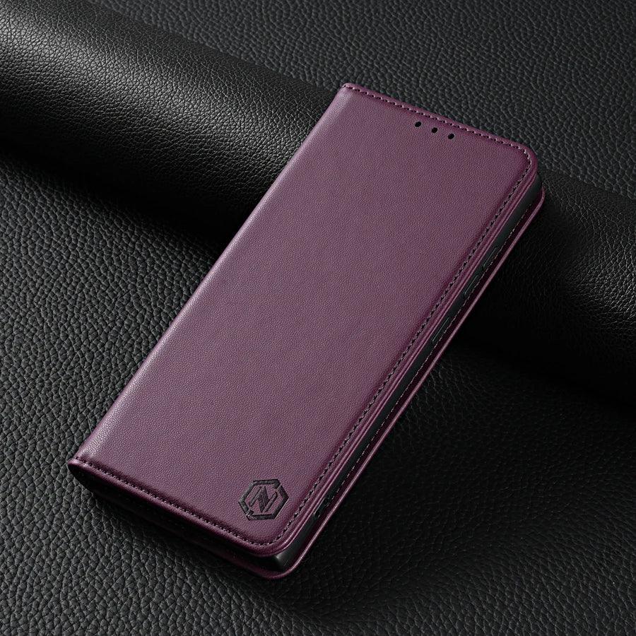 Samsung Galaxy Hülle aus Leder zum Klappen