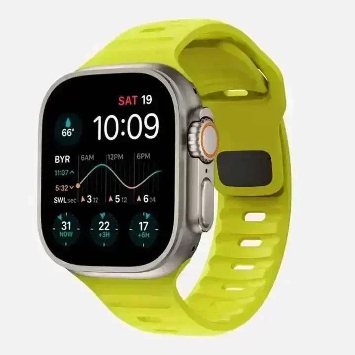 Apple Watch Armband Silikon neongelb