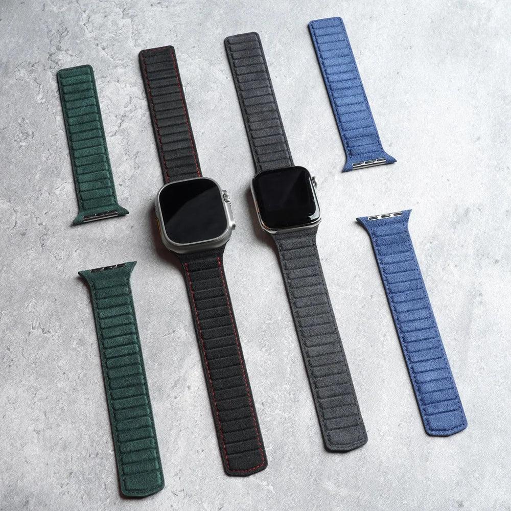 "AlcantaraLux" Alcantaralederband vom Armbandoase für Apple Watch